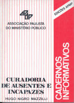 Capa do livro Curadoria de Ausentes e Incapazes